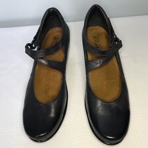 Naot black leather Mary Janes size 38